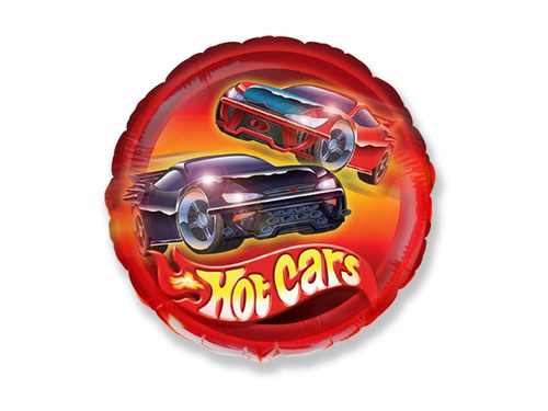 Balon din folie Hot Cars - Roți - 47 cm
