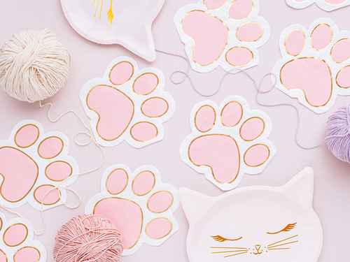 Șervețele aniversare pisoi - 15,5 x 14,5 cm - 12 buc.