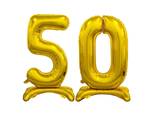 Set de baloane din folie 50 aur - 74 cm