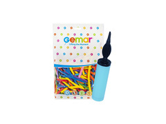 Argilă modelabilă, tuburi - culori mixte - pastel - 100 buc. + pompă