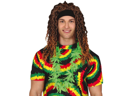 Colier hawaiian din cânepă verde - 1 buc.