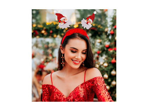 Bentiță Moș Crăciun cu blană