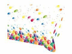 Pânză de masă pentru ziua de naștere Baloane - 120 x 180 cm - 1 buc.