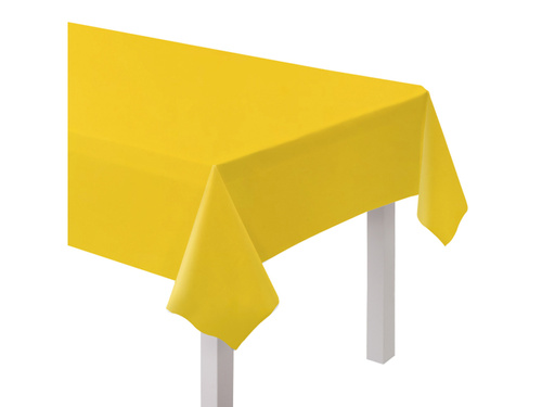 Față de masă din hârtie galbenă - 137 x 274 cm - 1 buc.