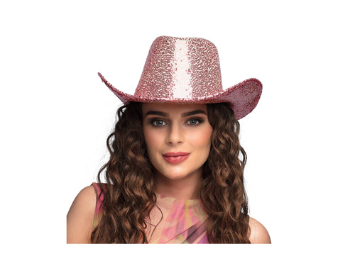 Rodeo Party pălărie de cowboy roz strălucitor