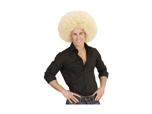 Peruca afro blondă mare, de înaltă calitate