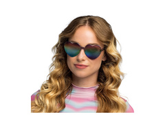 Festival ochelari de petrecere în inimi negru oglindit