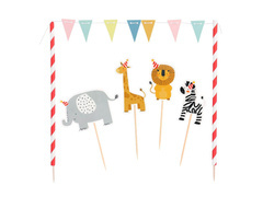 Set decorațiuni pentru tort Safari - 5 buc.