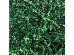 Umplutură cadou ondulată metalizată - verde - 50 g