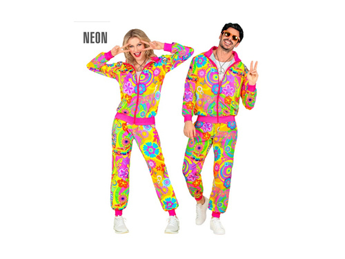 Costum de petrecere - neon "Departed love" pentru Hippie (trening)