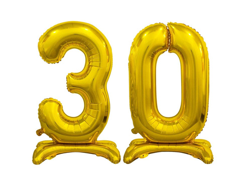 Set de baloane din folie 30 aur - 74 cm