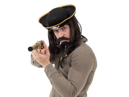 Barbă și mustață artificială - negru - 1 op.