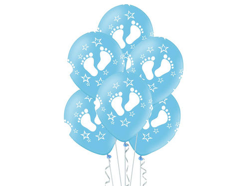 Baloane cu picioare din latex pentru petrecerea copilului pentru băiat - 30 cm - 5 buc.