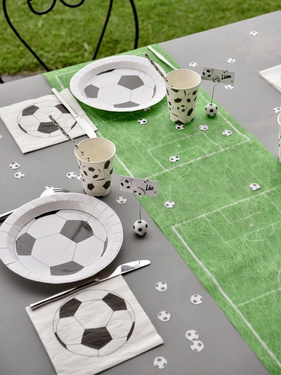 Panglică de masă decorare teren de fotbal - 30 cm x 5 m - 1 buc.