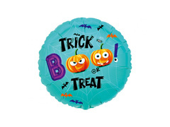 Boo balon rotund din folie! - 36 cm - 1 buc.