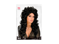 Peruca neagră cu păr creț