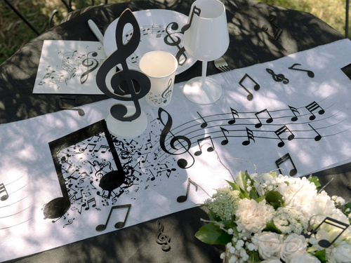 Panglică albă Pentacle - 30 cm x 5 m - 1 buc.