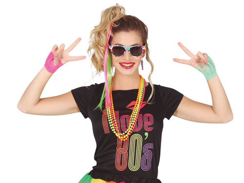 Set de accesorii în stilul anilor '80 - 8 piese.