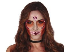 Autocolante față Skull liliac