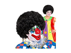 Clovn peruca păr negru afro