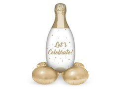 Sticlă de șampanie în picioare balon din folie - 86 cm