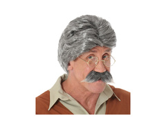 Peruca bunicului lui Geppetto cu mustață