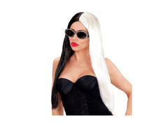 Peruca Demonia în alb și negru