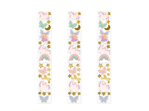 Autocolante unicorn și fluture - 3 blistere