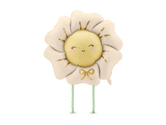 Balon cu flori - bej deschis - 104 x 104 cm - 1 buc.