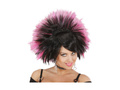 Rock Princess peruca negru și roz
