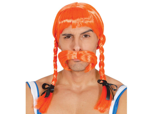 Peruca portocalie Gala - 1 buc.