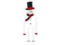 Decor suspendat Snowman - 121 cm - 1 buc.