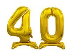 Set de baloane din folie 40 aur - 74 cm