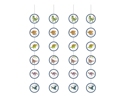 Decorațiuni suspendate dinozauri - 130 cm - 4 buc.