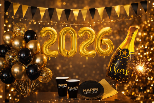 Set decorațiuni de Anul Nou - 65 buc.