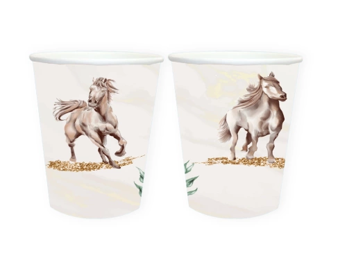 Cupe aniversare Horsies - 250 ml - 6 buc.