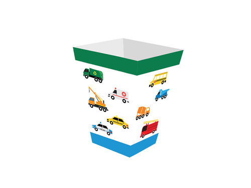 Cutii pentru popcorn Cars - 6 buc.