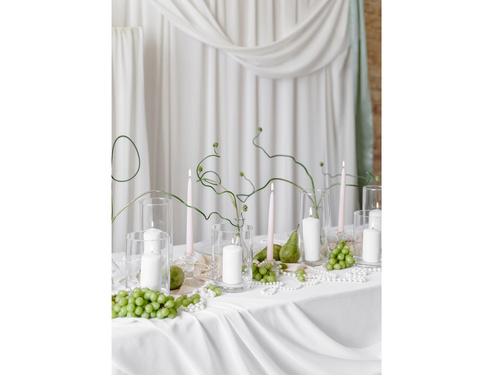 Tub de sticlă pentru lumânări - 13x17cm - 1 buc.