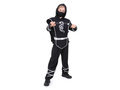 Costum războinic ninja negru - 1 buc.
