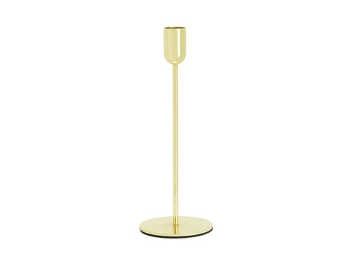 Suport de lumânări din metal auriu - 22 cm - 1 buc.