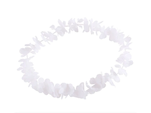 Colier hawaiian - alb - 1 buc.