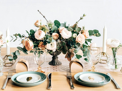 Cutii de oaspeți maro - 10 buc.