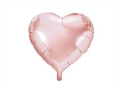 Balon din folie Inimă roz auriu - 61 cm - 1 buc.