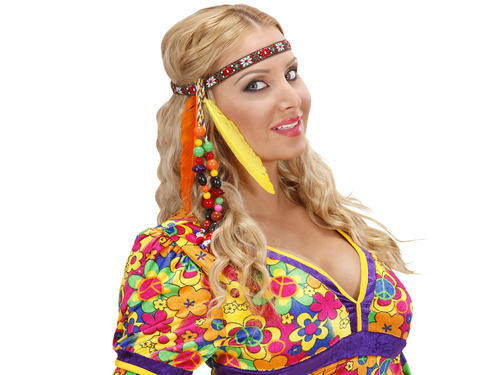 Bentiță hippie cu mărgele