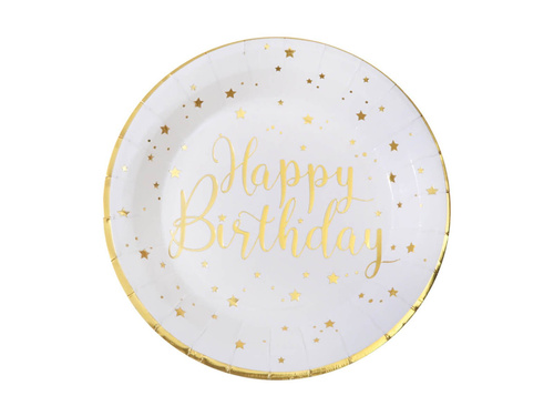 Farfurii Happy Birthday - 22,5 cm - 10 buc.