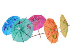 Umbrele de hârtie pentru băuturi - lungime. 10 cm - 144 buc.