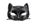 Masca de carnaval Pisica neagra cu paiete - 1 buc.