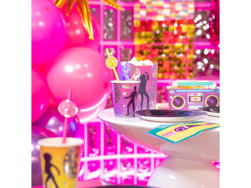 Cutii de popcorn Retro Disco - 6 buc.