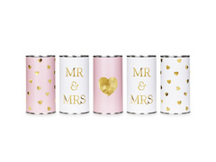 Cutii pentru decorațiuni de nuntă - 14 x 7 cm - 5 buc.