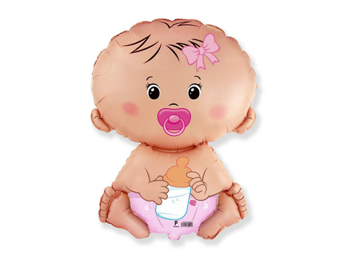 Balon folie fetiță - 67 x 46 cm - 1 buc.